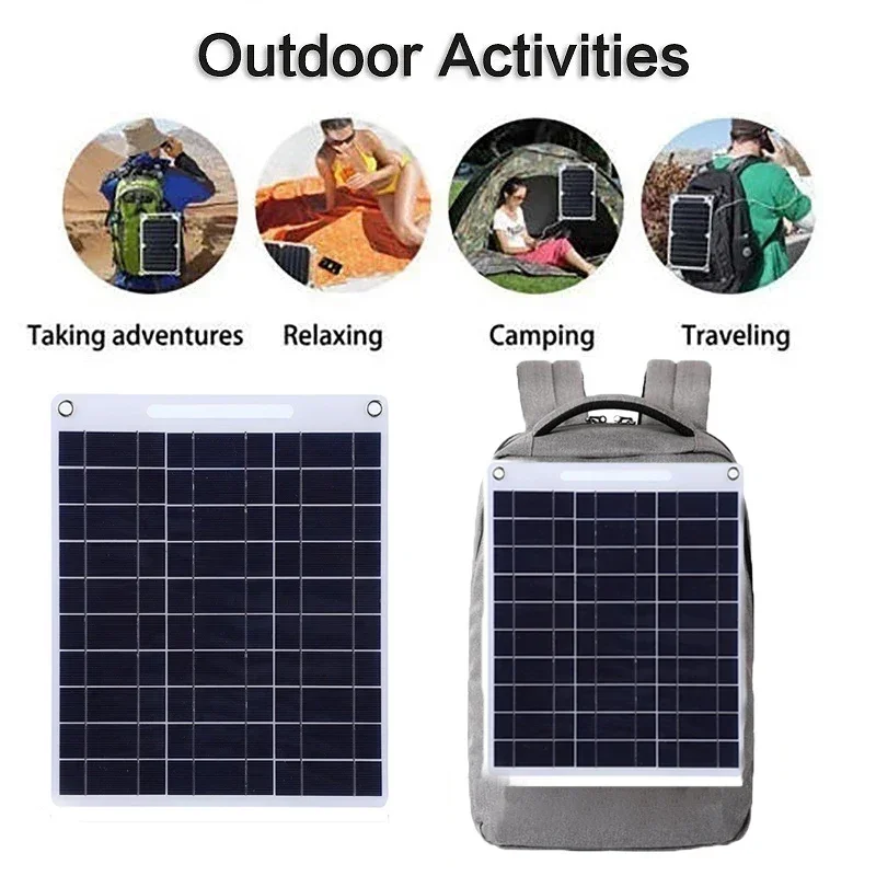 5V Solar Panel Waterproof Port - Solar Emergency Charger ulasan dan harga